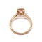 Bague Bague spinelle rose diamants or rose 58 Facettes