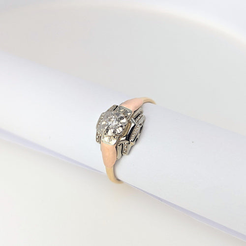 Bague Bague Art Déco 3 ors et diamant 58 Facettes 24981