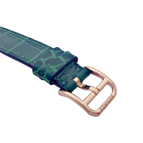 Montre Montre Hermès, "Cape Cod", or rose, diamants, cuir. 58 Facettes 33529