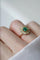 Bague 52 Bague marguerite Or jaune Emeraude et Diamants 58 Facettes