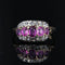 Bague 59 Bague ancienne rubis diamants 58 Facettes 21-801