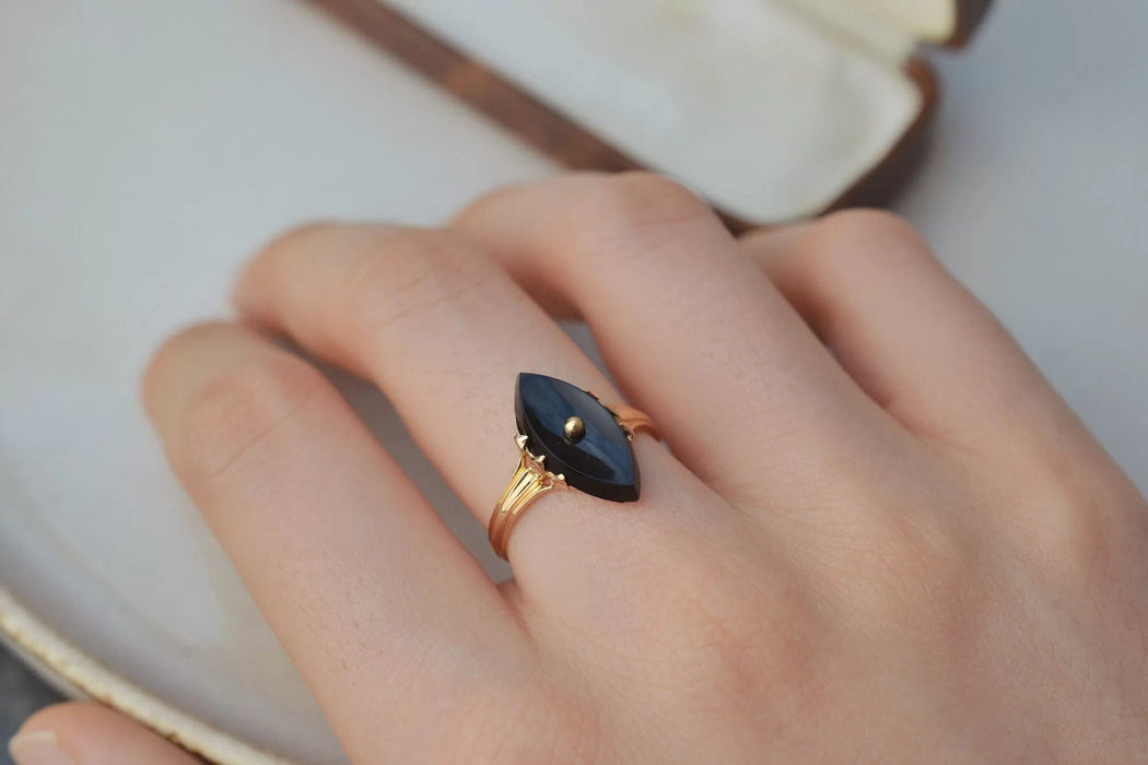 Bague Bague Marquise Onyx 58 Facettes Ref1791