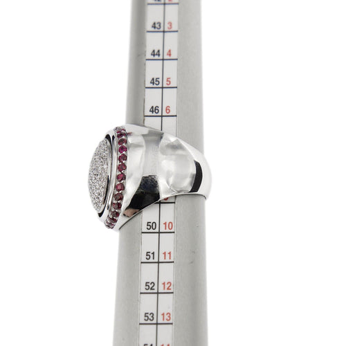 Bague 48 Bague Chevalière diamants et rubis 58 Facettes 31149