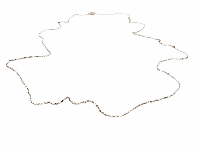 Collier Collier Maille forçat Or blanc 58 Facettes 1181568RV