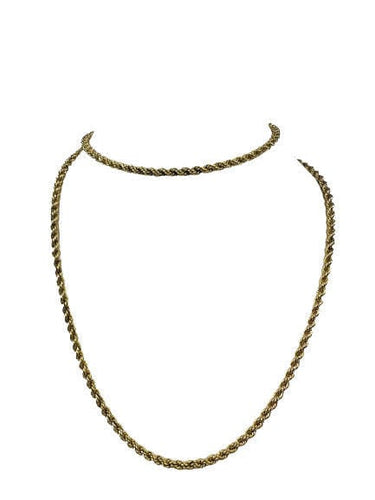 Collier Chaine Maille Corde Or 58 Facettes 20400000714