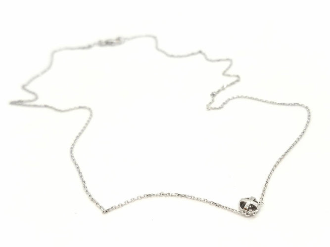 Collier Collier Or blanc Diamant 58 Facettes 579043RV