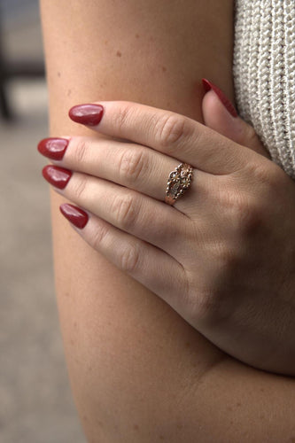 Bague 54 Bague or rose perle 58 Facettes 2528375CN