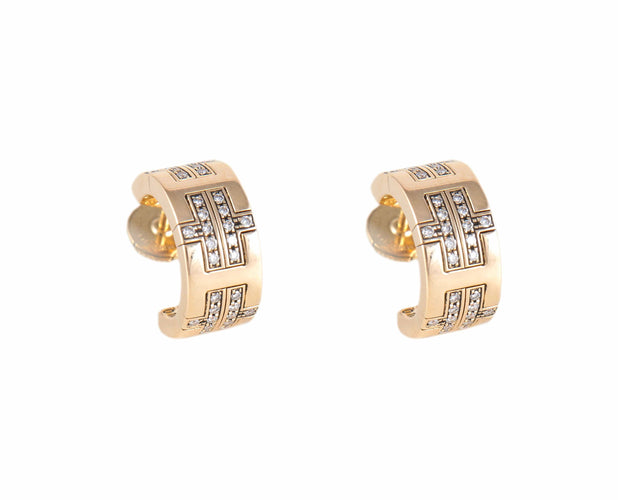 Boucles d'oreilles BOUCLES D'OREILLES "HERMES" OR & DIAMANTS 58 Facettes BO/220056 RIV
