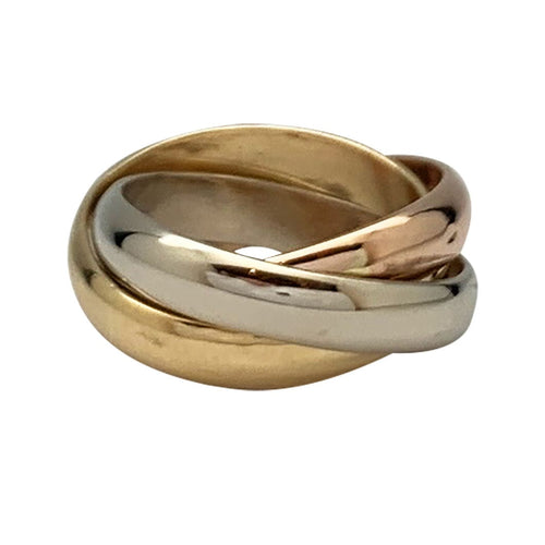 Bague 51 Bague Cartier, "Trinity Classique", trois ors. 58 Facettes 30969