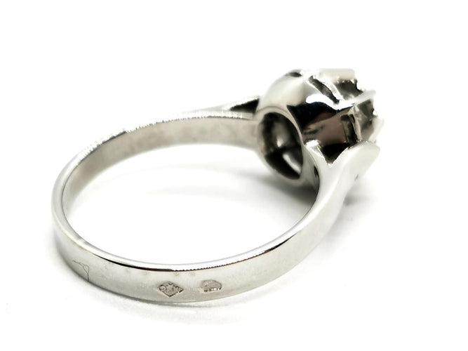 Bague 52 Bague Solitaire Or blanc Diamant 58 Facettes 1763513CN