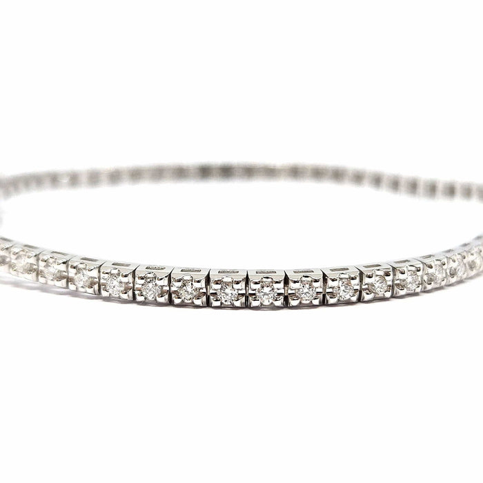 Bracelet Bracelet rivière en Or blanc &  diamants 58 Facettes