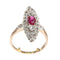 Bague 53 Bague, Diamant, rubis 58 Facettes 22298-0136