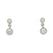 Boucles d'oreilles Pendantes en or blanc et diamants 58 Facettes 30147