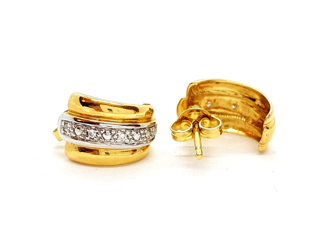 Boucles d'oreilles Boucles d'oreilles Or jaune Diamant 58 Facettes 06364CD