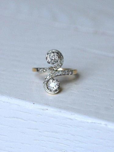 Bague Toi et Moi diamants 58 Facettes