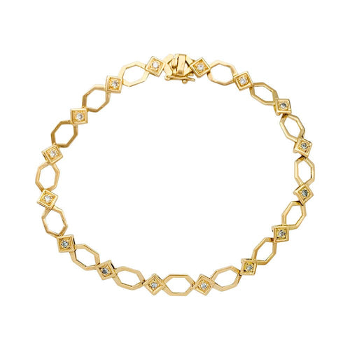 Bracelet Bracelet en or jaune, diamants 58 Facettes 31641