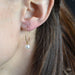 Boucles d'oreilles Créoles or jaune perle de culture 58 Facettes 16-108B