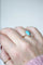 Bague Bague marguerite turquoise diamants 58 Facettes