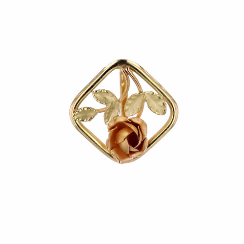 Pendentif Pendentif ancien bouton de rose 3 ors 58 Facettes CVP95