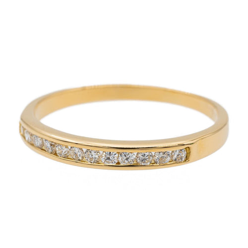 Bague 50 Bague Demi alliance Or jaune Diamant 58 Facettes 2719084CN