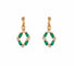 Boucles d'oreilles PENDANTS D'OREILLES OXYDES DE ZIRCONIUM & TOURMALINE 58 Facettes BO/220103 NSS