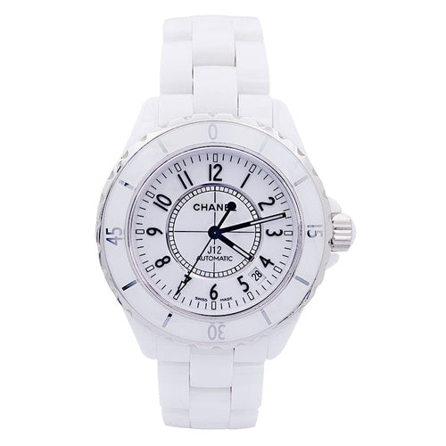Montre Montre Chanel, "J12", céramique blanche. 58 Facettes 33583