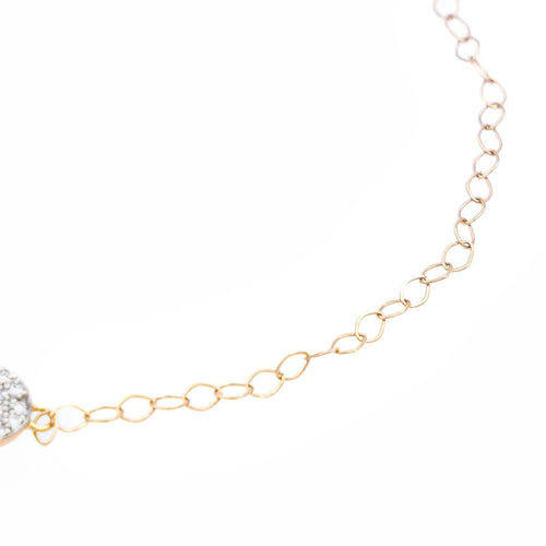 Bracelet Ginette NY Bracelet Mini Diamond Ever Disc Bracelet Or rose diamant 58 Facettes 2394630CN