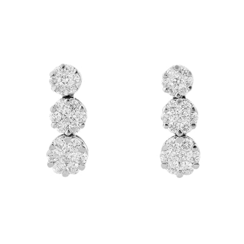 Boucles d'oreilles Boucles d'oreilles pendantes diamants 58 Facettes 28949