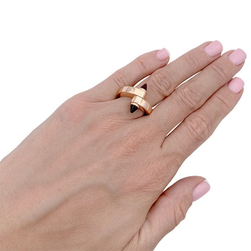 Bague 52 Bague Cartier, "Menottes", or rose, grenats rhodolites. 58 Facettes 32791
