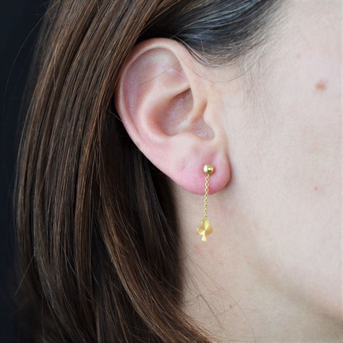 Boucles d'oreilles Boucles d'oreilles or trèfles 58 Facettes CVBO5