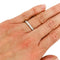 Bague 50 Alliance demi-tour or blanc, diamants. 58 Facettes 31235