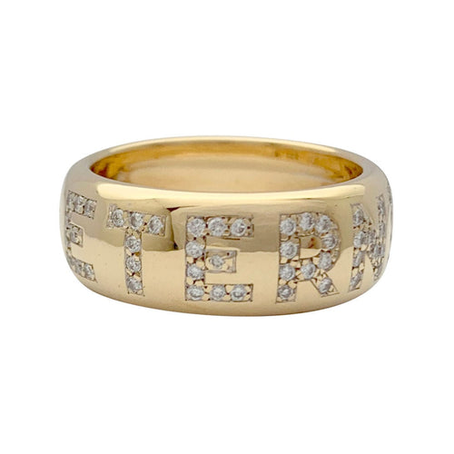 Bague 52 Bague Van Cleef & Arpels, "Eternity ring", or jaune, diamants. 58 Facettes 32106