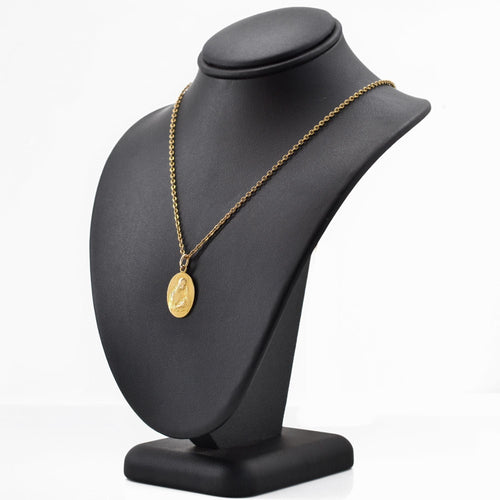 Pendentif Médaille ancienne or jaune Vierge à l'Enfant Vernon 58 Facettes 19-135B