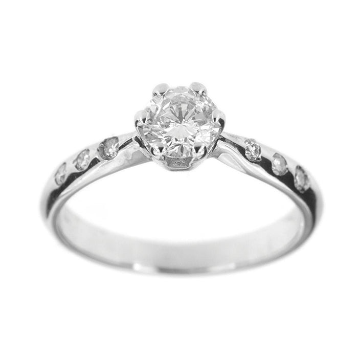 Bague 52 Bague solitaire diamant 0,50 ct 58 Facettes 19941