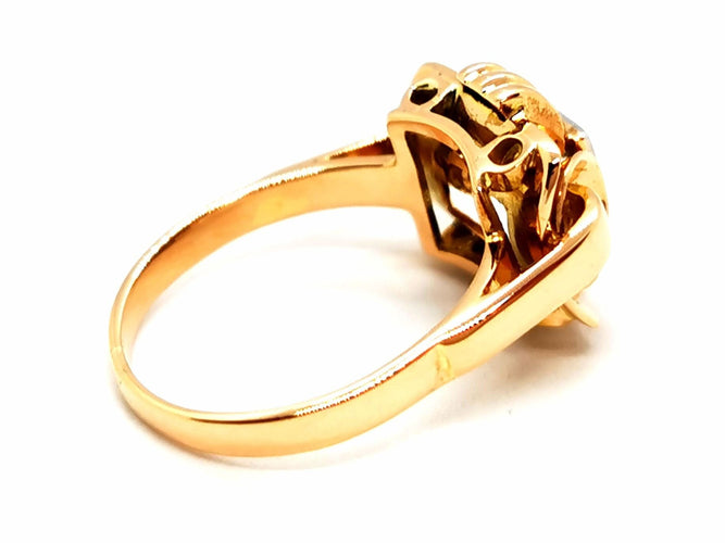 Bague 50 Bague Art déco Or jaune Diamant 58 Facettes 1732355CN