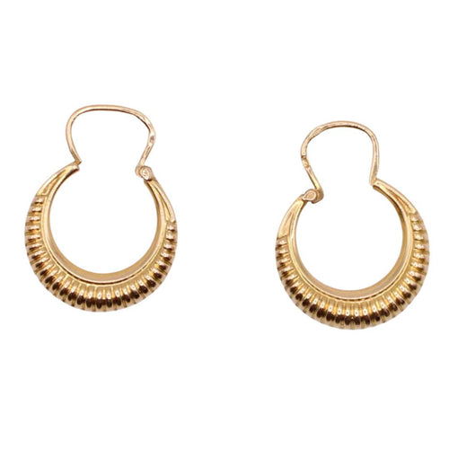 Boucles d'oreilles Créoles or jaune 58 Facettes