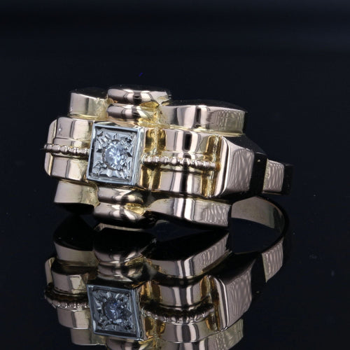 Bague 56 Bague ancienne tank diamant 58 Facettes 19-526B