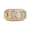 Bague 54 Bague pavage en or jaune et diamants. 58 Facettes 31848