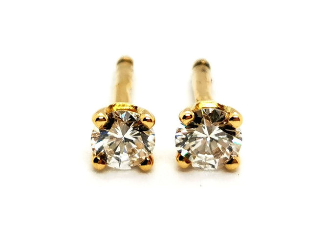 Boucles d'oreilles Boucles d'oreilles Puces Or jaune Diamant 58 Facettes 1365007CN