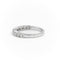 Bague 54 Bague Demi alliance Or blanc Diamant 58 Facettes 2107602CN