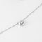 Pendentif Chaine et pendentif diamant or blanc 18K 58 Facettes