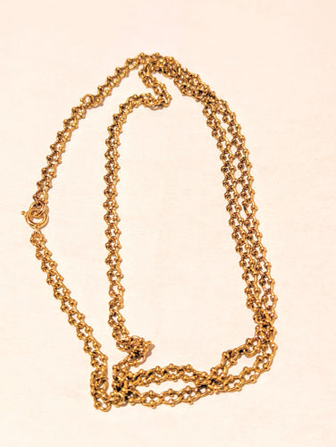 Collier Chaîne maille ancienne en or 18k 58 Facettes
