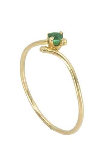 Bague BAGUE MODERNE ÉMERAUDE 58 Facettes 052691