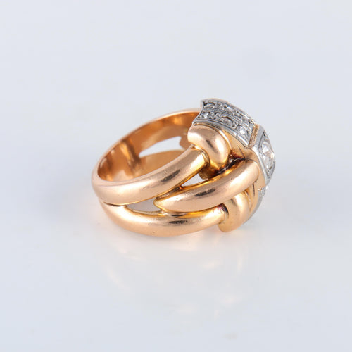 Bague 52 Bague Double corps Diamants 58 Facettes