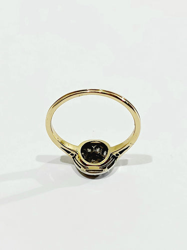 Bague 49.5 Bague Or Argent Diamants Et Perles 58 Facettes 3087/1