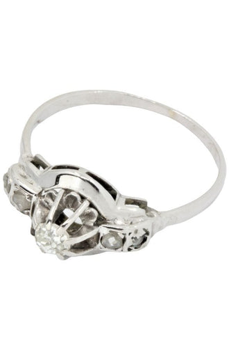 Bague SOLITAIRE ANCIEN DIAMANT 0.20 CARAT 58 Facettes 044861