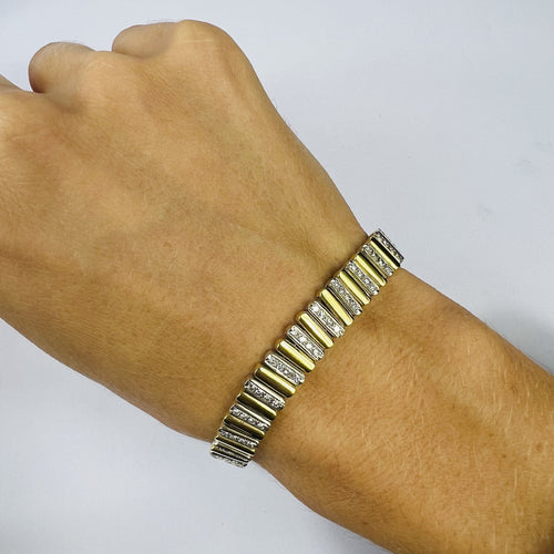 Bracelet Bracelet Articulé 2 Ors Diamants 58 Facettes 20400000742