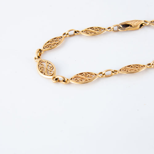 Bracelet Bracelet or jaune motifs filigranés 58 Facettes P6L1