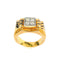Bague 60 Chevalière Or jaune / Platine & Diamants 58 Facettes 20400000609