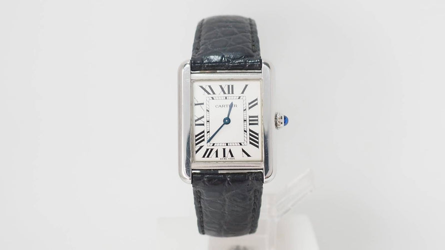 Montre Cartier - Montre Tank Solo en acier 58 Facettes 32152